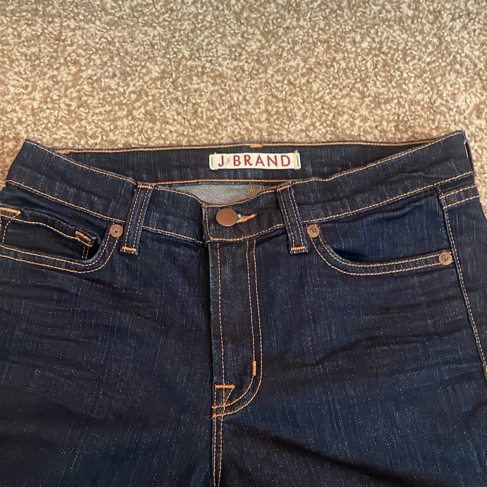 J Brand Mid Rise Straight Leg Jeans - Picture 5 of 7
